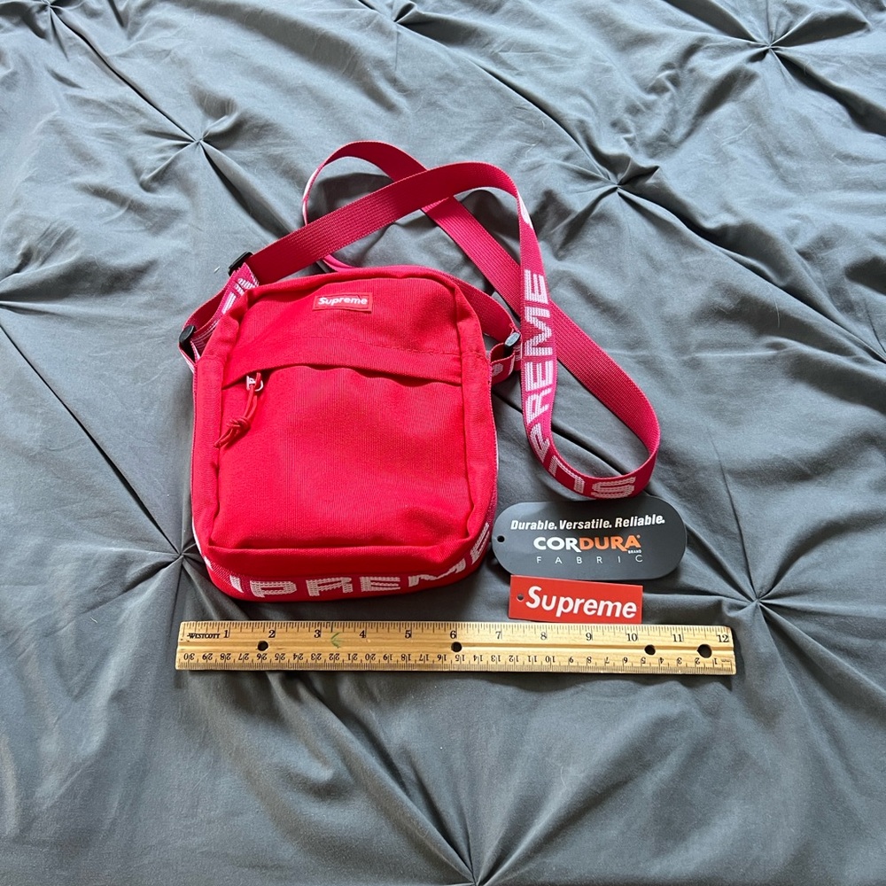 Supreme Red Shoulder Bag